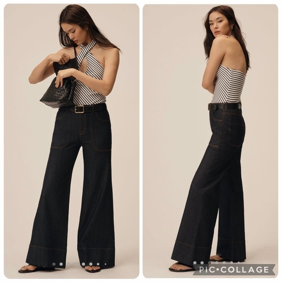 Anthropologie Denim - NWT Anthropologie Pilcro The Rylan HighRise Wide Leg Flare Jeans Size 23T
